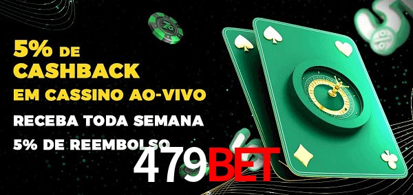 Promoções do cassino ao Vivo 479bet